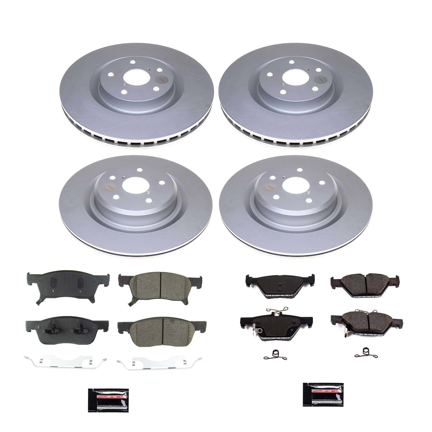 Power Stop - CRK8518 - Front and Rear - Disc Brake Pad and Rotor Kit