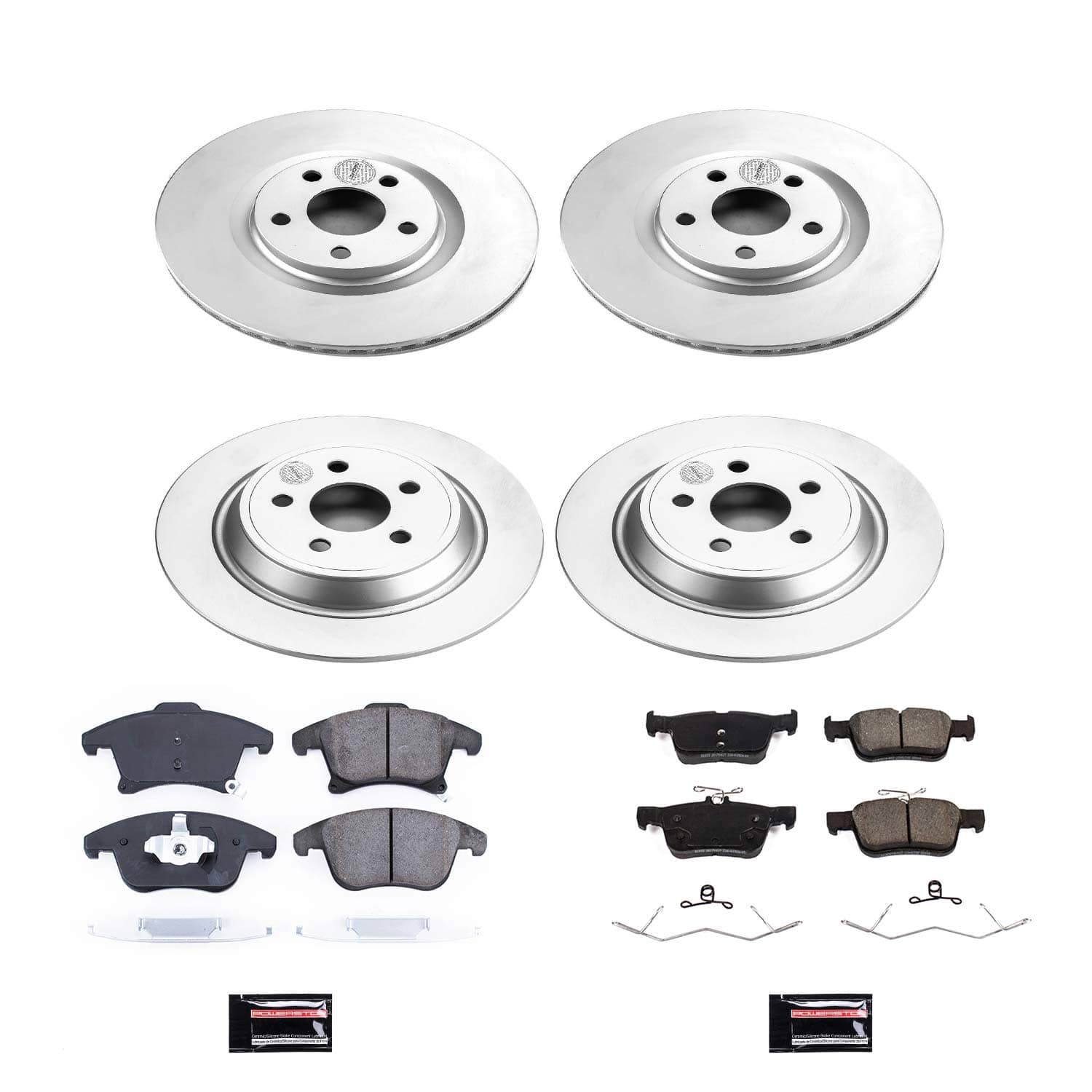 Power Stop - CRK8541 - Front and Rear - Disc Brake Pad and Rotor Kit