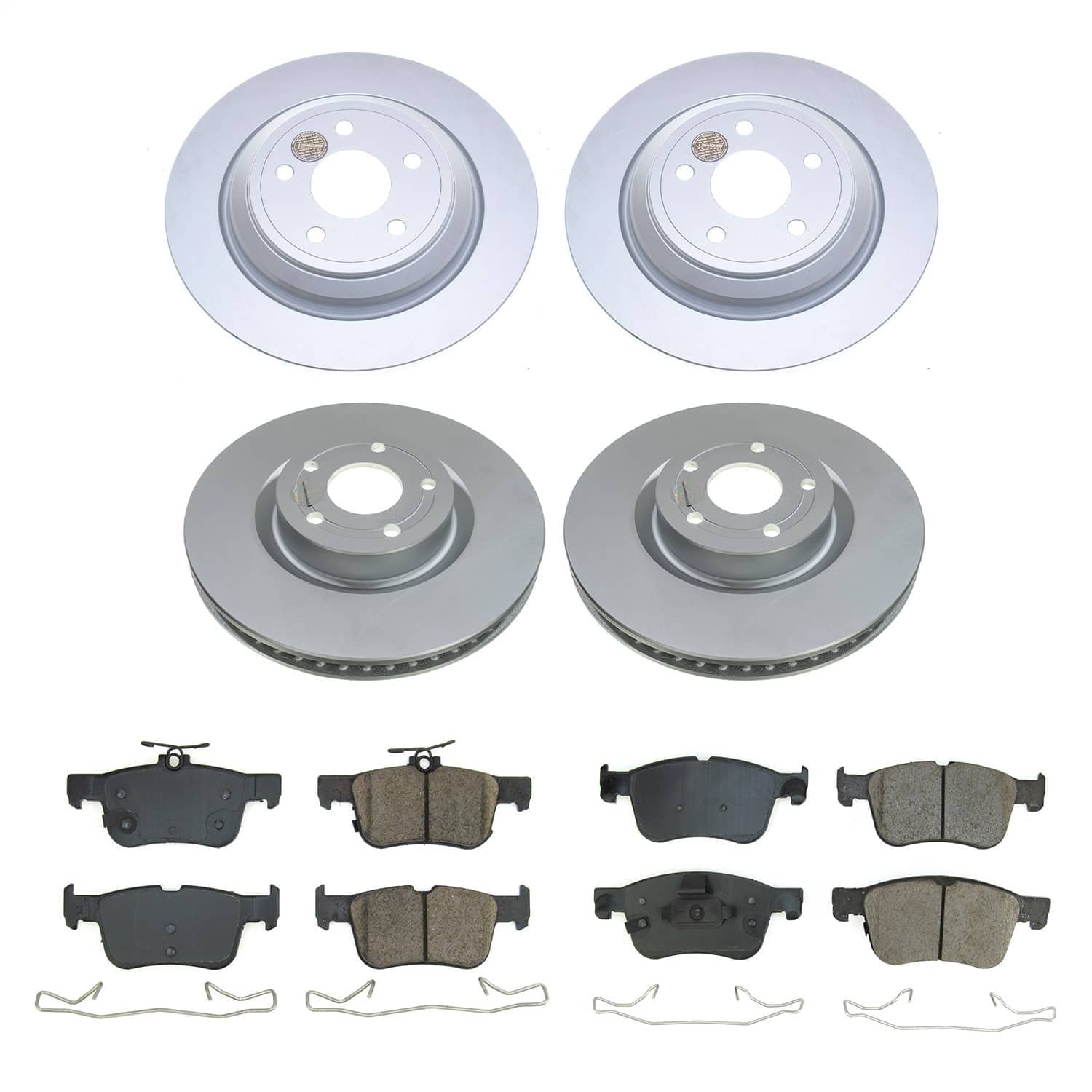 Power Stop - CRK8644 - Front and Rear - Disc Brake Pad and Rotor Kit