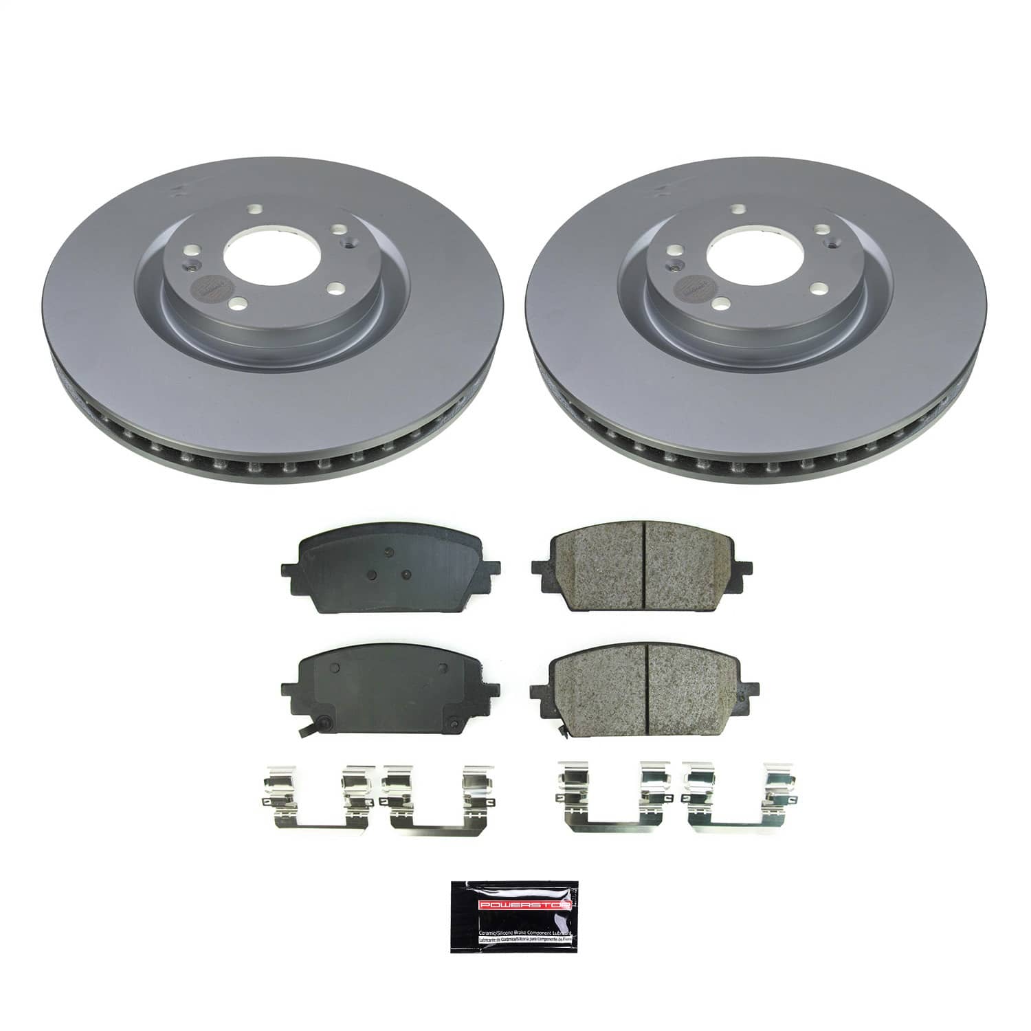Power Stop - CRK8703 - Front - Disc Brake Pad and Rotor Kit