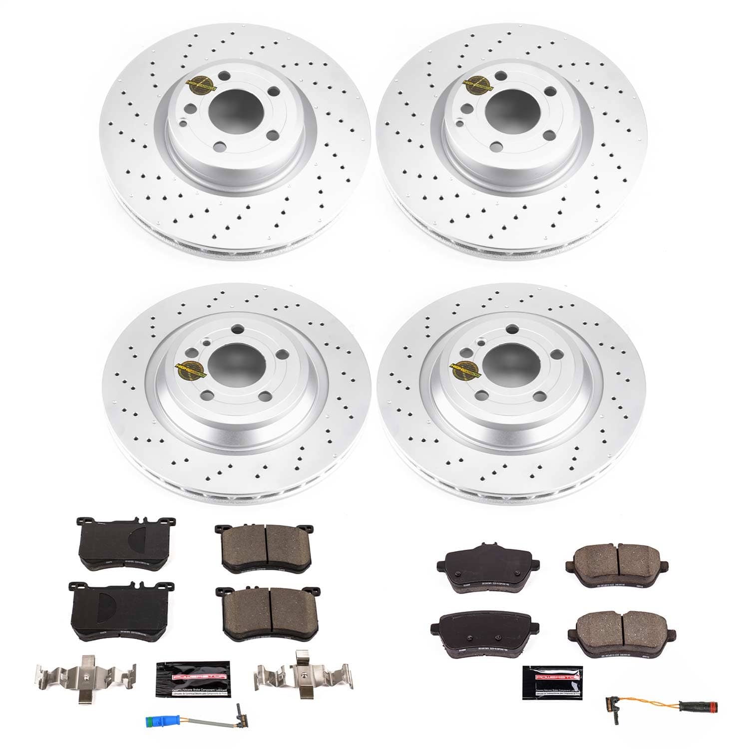 Power Stop - CRK8734 - Front and Rear - Disc Brake Pad and Rotor Kit