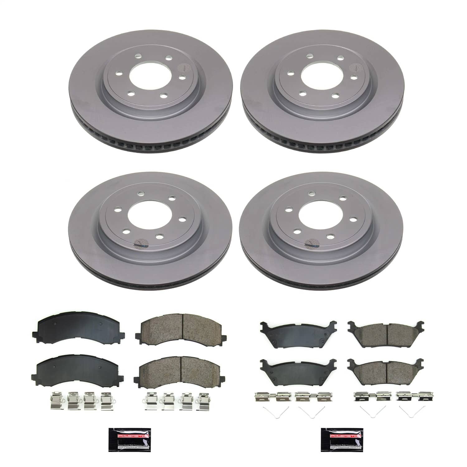 Power Stop - CRK8803 - Front and Rear - Disc Brake Pad and Rotor Kit