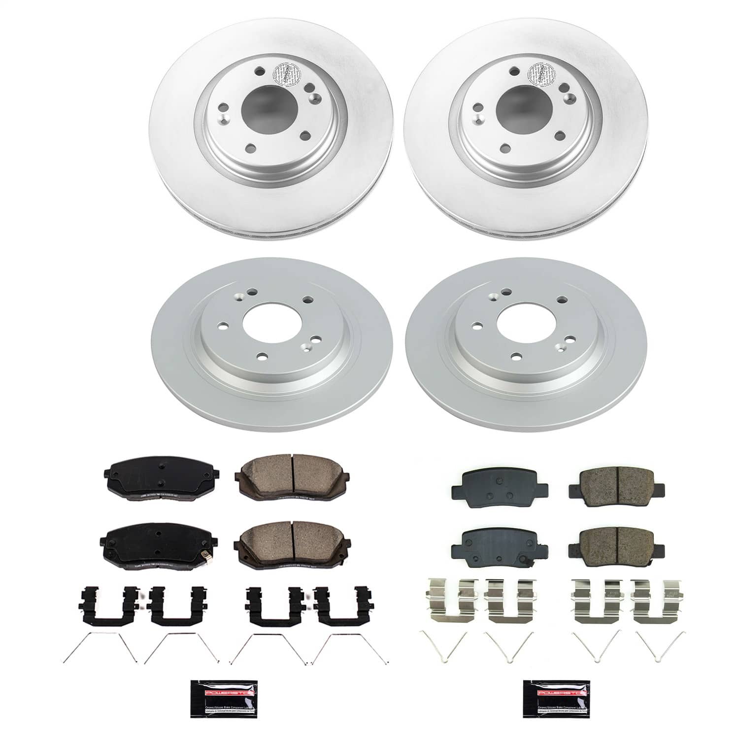 Power Stop - CRK8811 - Front and Rear - Disc Brake Pad and Rotor Kit
