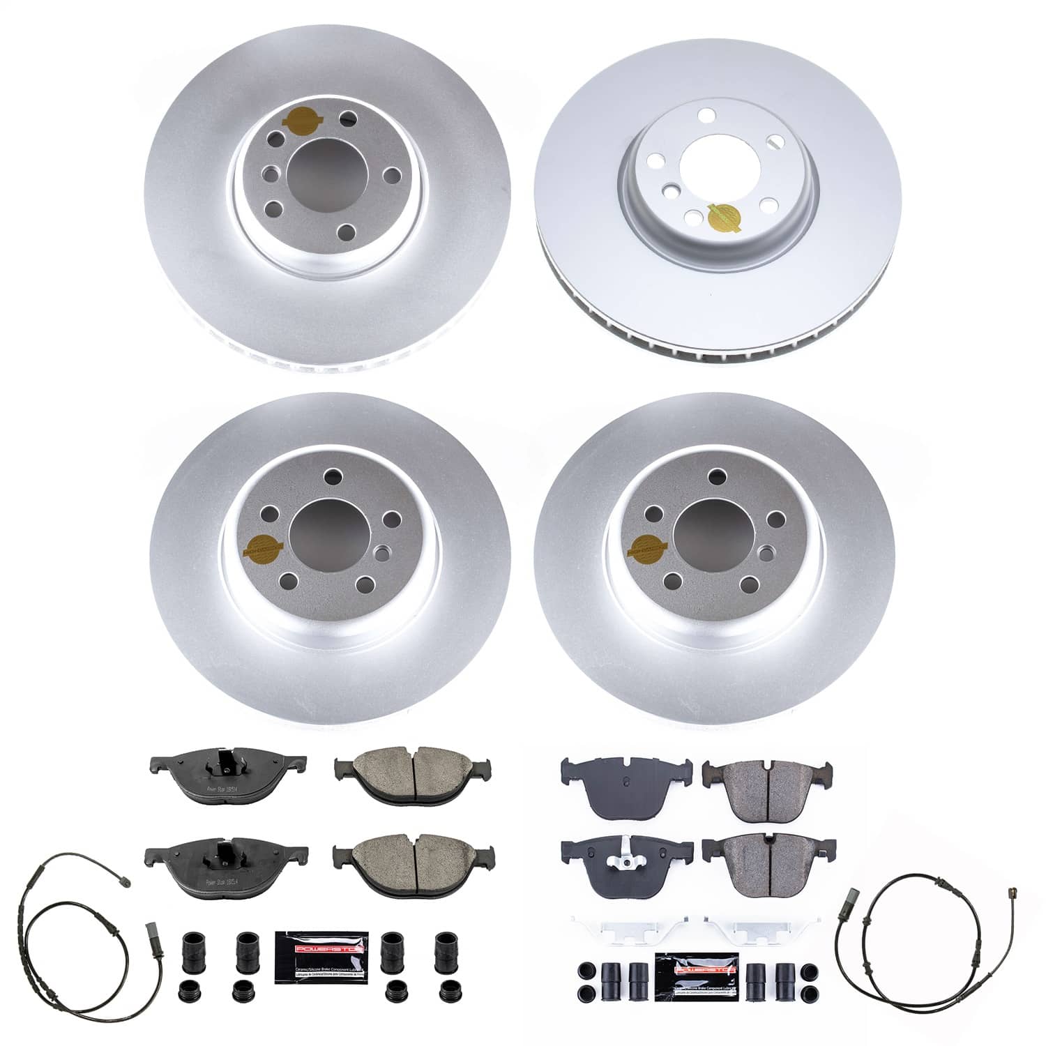 Power Stop - CRK8849 - Front and Rear - Disc Brake Pad and Rotor Kit