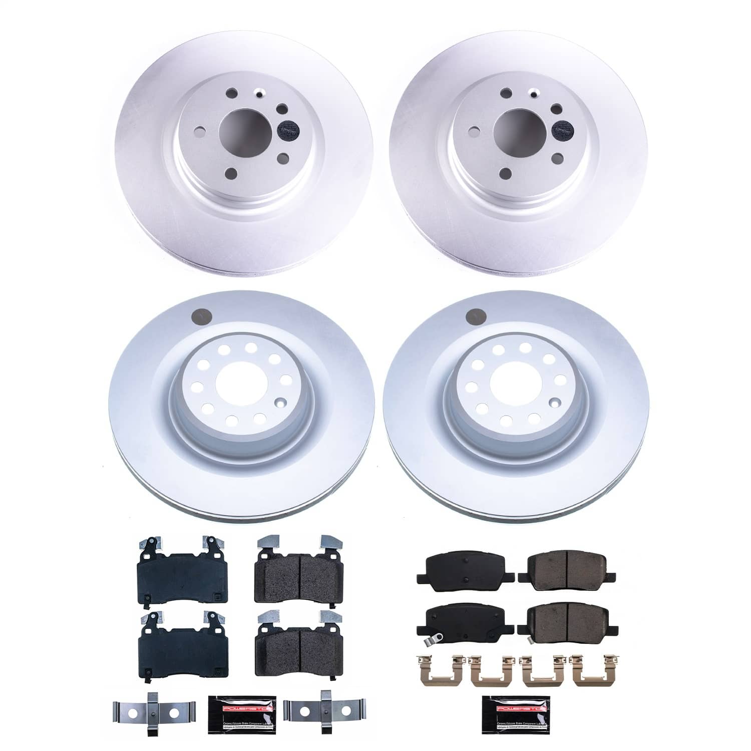 Power Stop - CRK8858 - Front and Rear - Disc Brake Pad and Rotor Kit