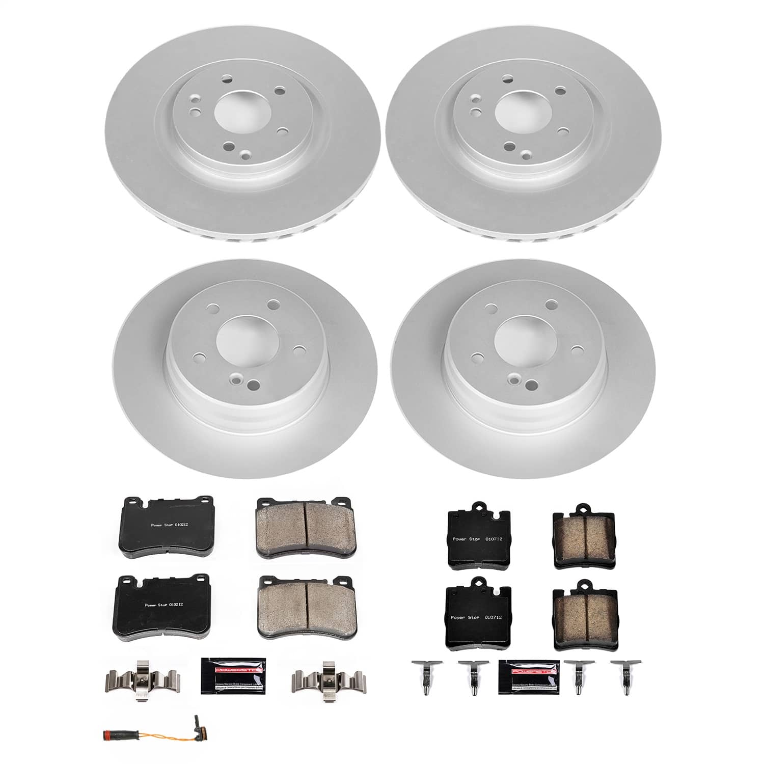 Power Stop - CRK8887 - Front and Rear - Disc Brake Pad and Rotor Kit