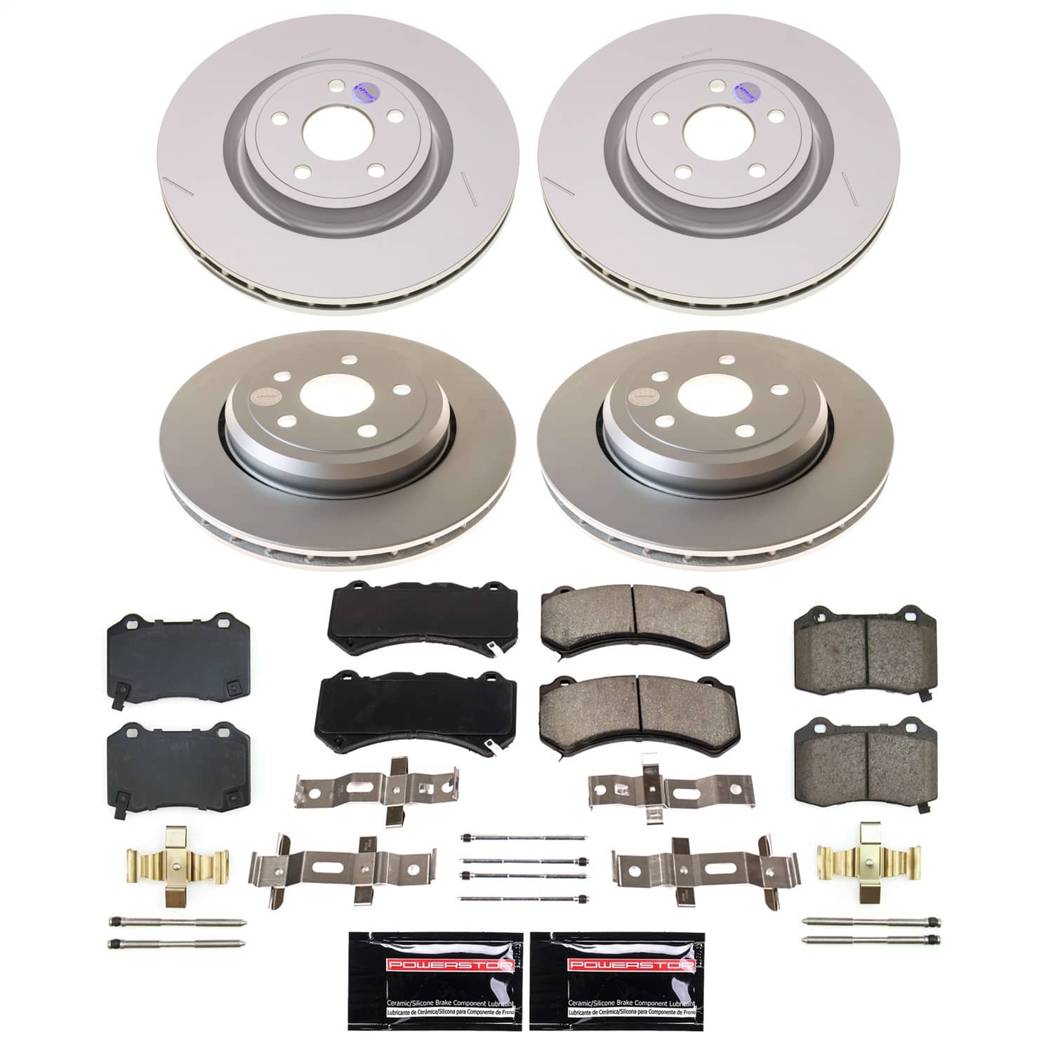 Power Stop - CRK8903 - Front and Rear - Disc Brake Pad and Rotor Kit
