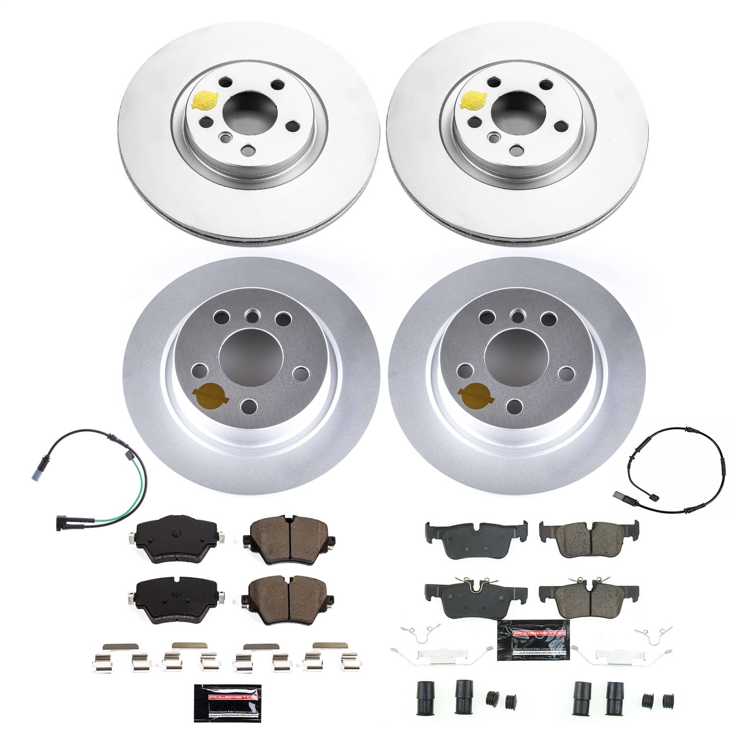 Power Stop - CRK8909 - Front and Rear - Disc Brake Pad and Rotor Kit