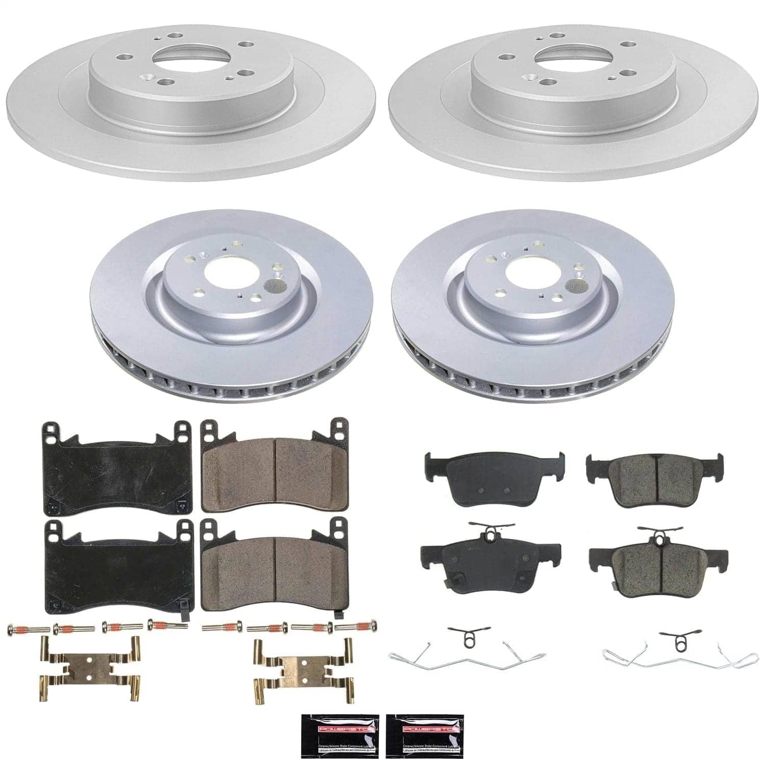 Power Stop - CRK8945 - Front and Rear - Disc Brake Pad and Rotor Kit