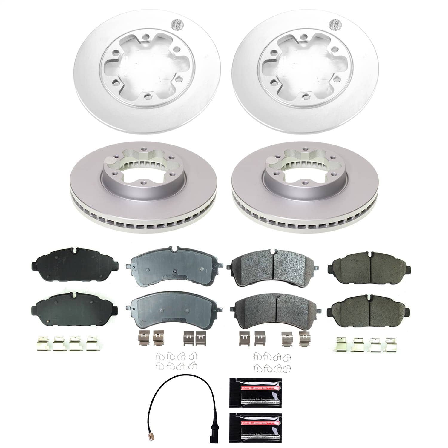 Power Stop - CRK8998 - Front and Rear - Disc Brake Pad and Rotor Kit