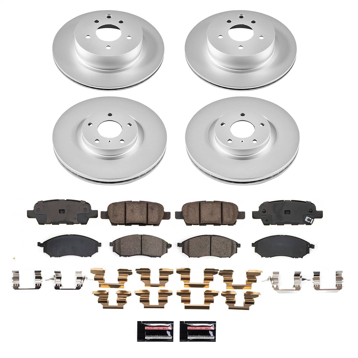 Power Stop - CRK9065 - Front and Rear - Disc Brake Pad and Rotor Kit