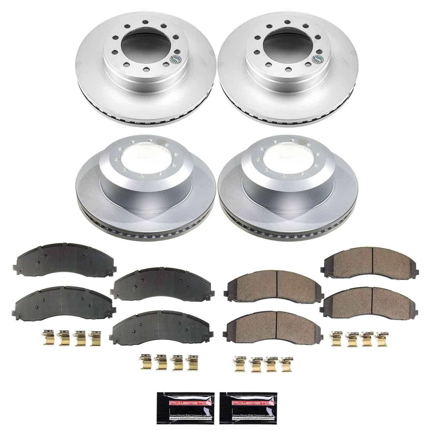 Power Stop - CRK9191 - Front and Rear - Disc Brake Pad and Rotor Kit