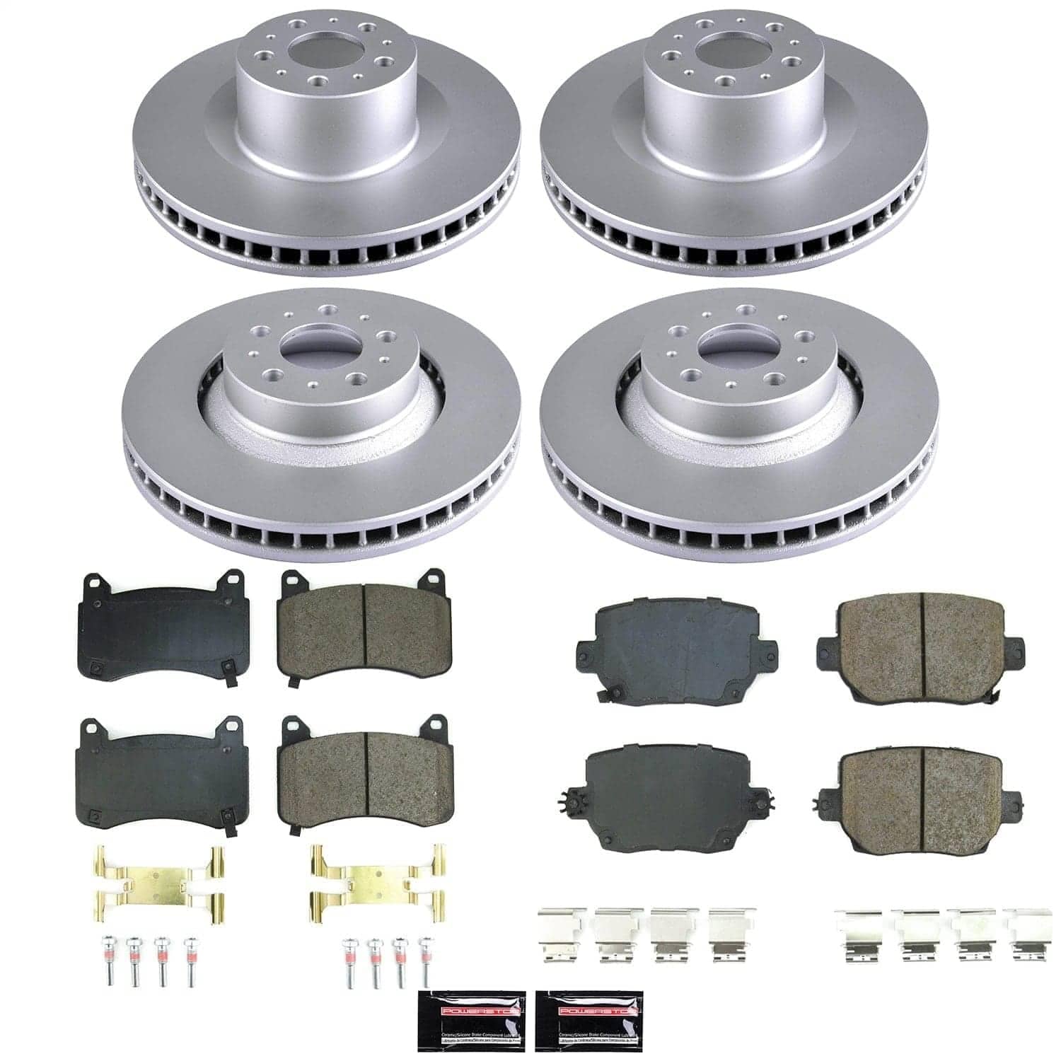 Power Stop - CRK9255 - Front and Rear - Disc Brake Pad and Rotor Kit