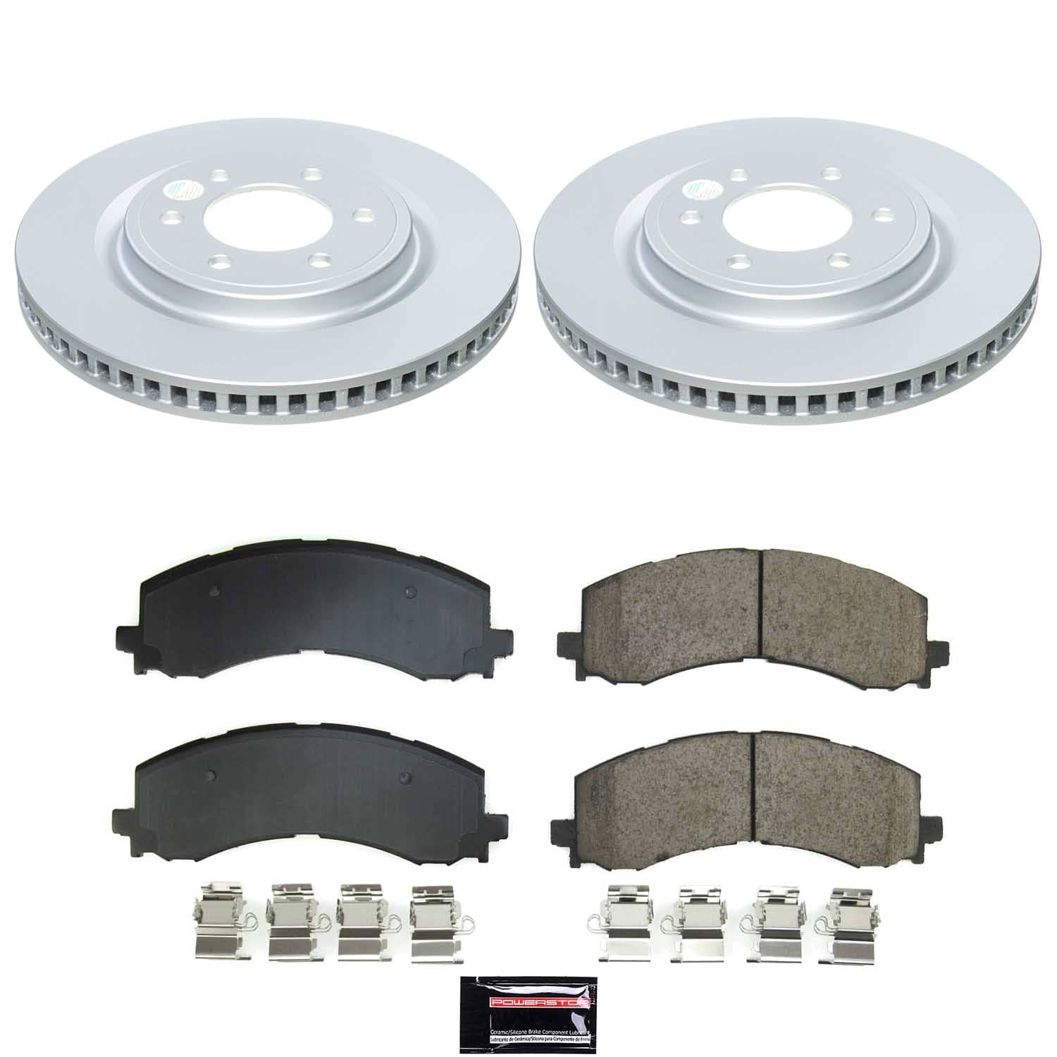 Power Stop - CRK9262 - Front - Disc Brake Pad and Rotor Kit