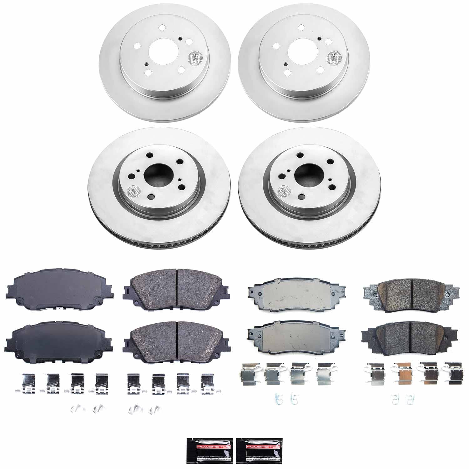 Power Stop - CRK9276 - Front and Rear - Disc Brake Pad and Rotor Kit