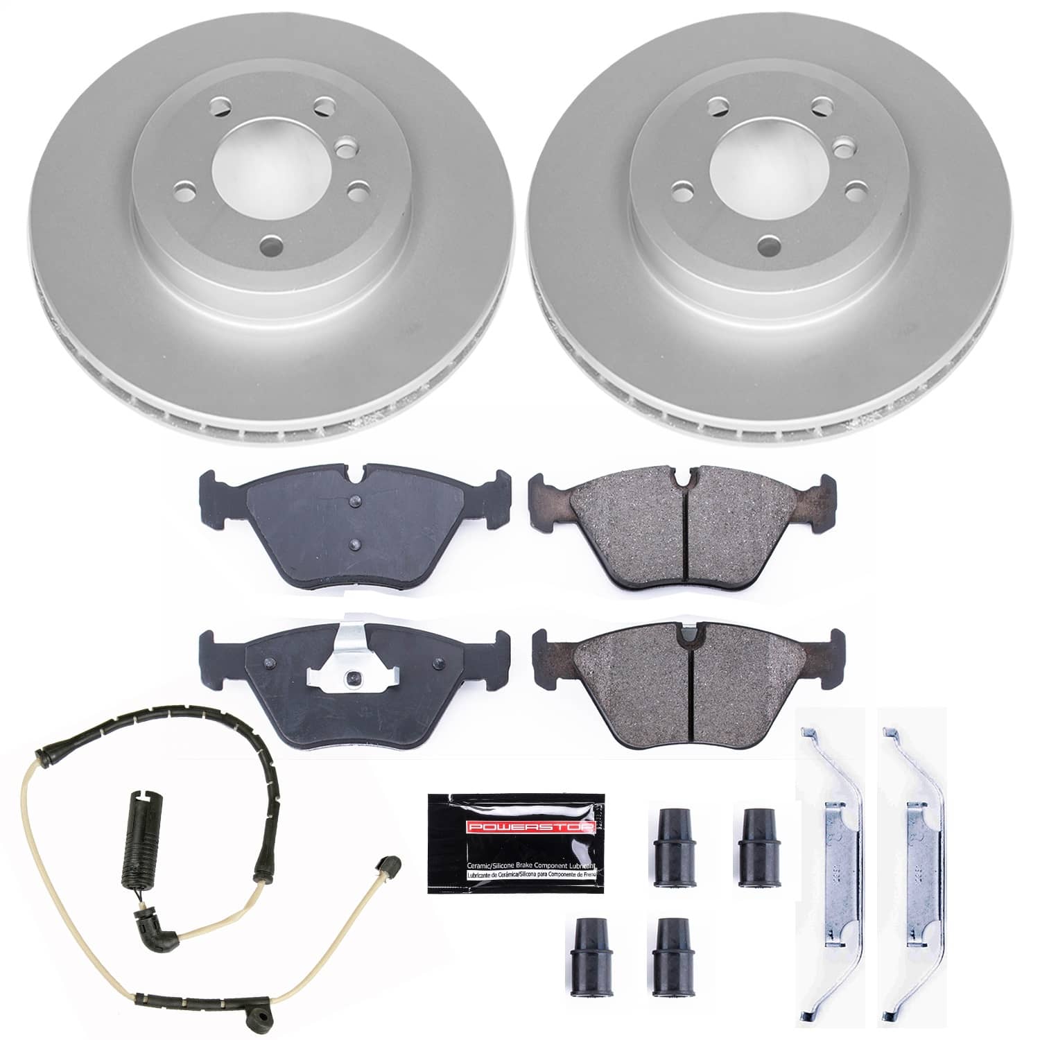 Power Stop - CRK928 - Front - Disc Brake Pad and Rotor Kit