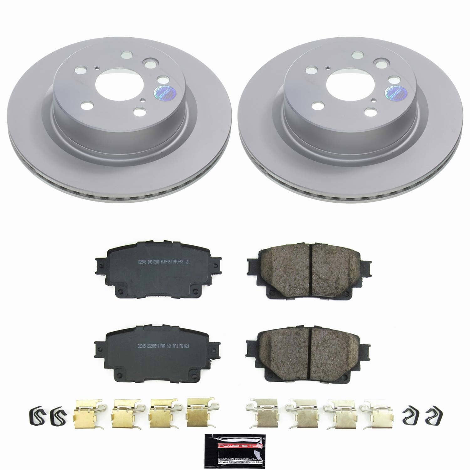 Power Stop - CRK9302 - Rear - Disc Brake Pad and Rotor Kit