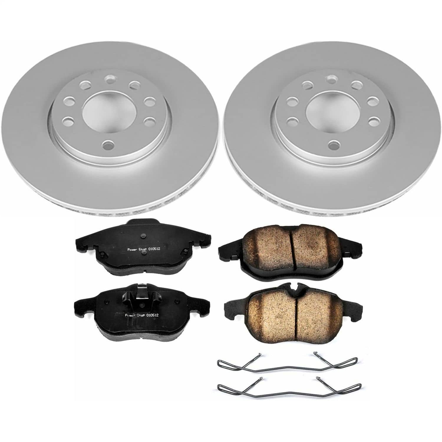 Power Stop - CRK978 - Front - Disc Brake Pad and Rotor Kit