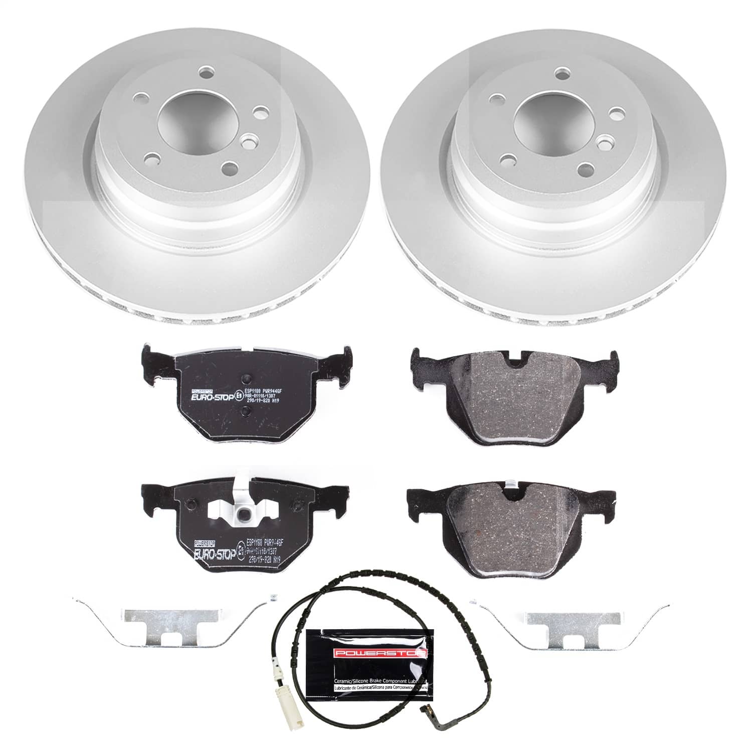 Power Stop - ESK045 - Rear - Disc Brake Pad and Rotor Kit