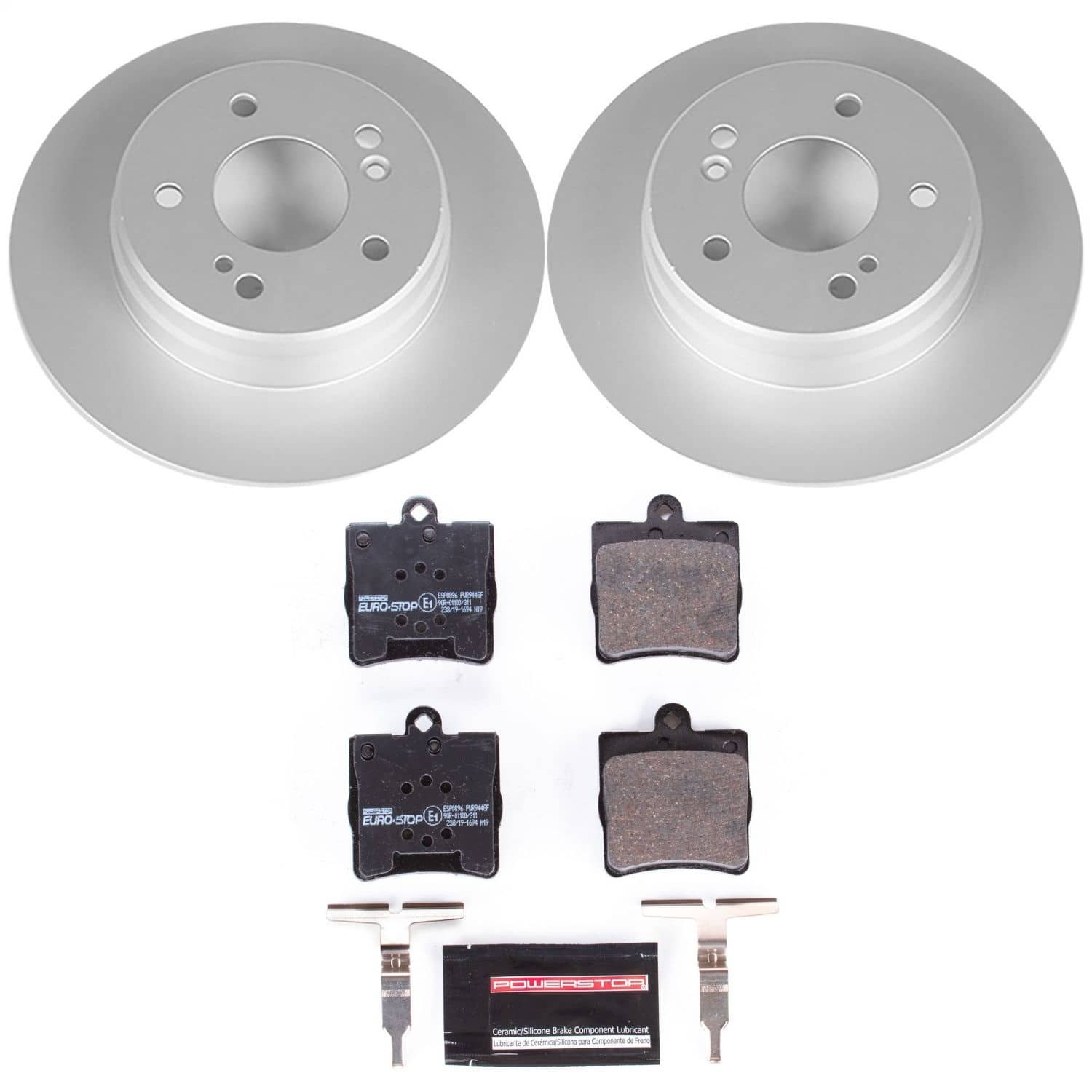 Power Stop - ESK368 - Rear - Disc Brake Pad and Rotor Kit