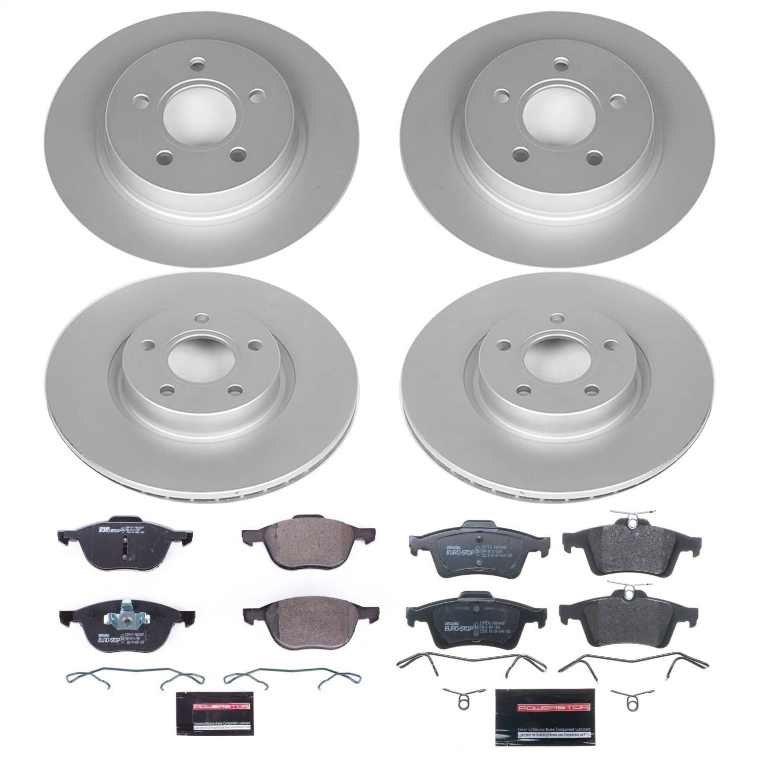 Power Stop - ESK4051 - Front and Rear - Disc Brake Pad and Rotor Kit