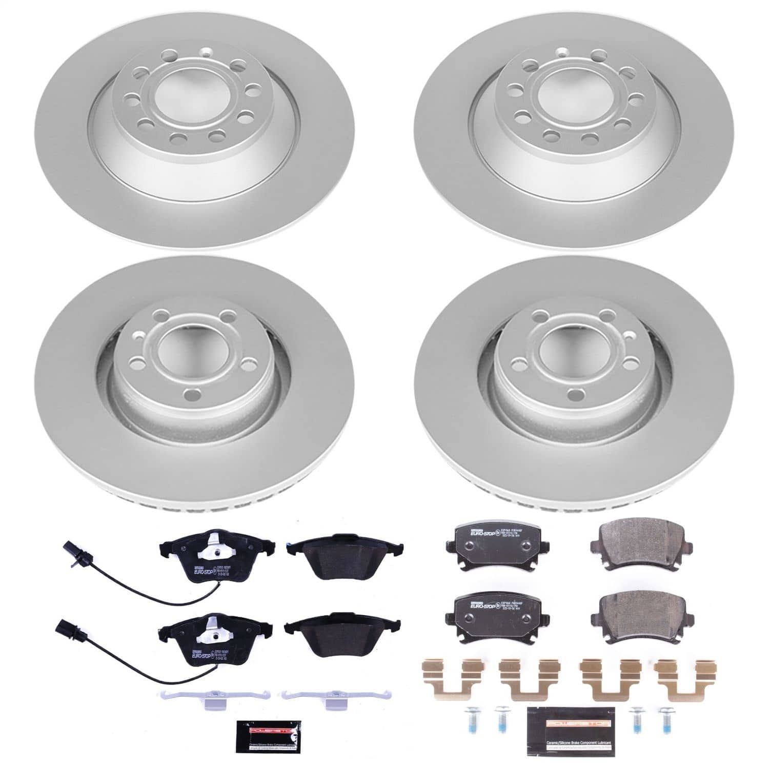 Power Stop - ESK4066 - Front and Rear - Disc Brake Pad and Rotor Kit