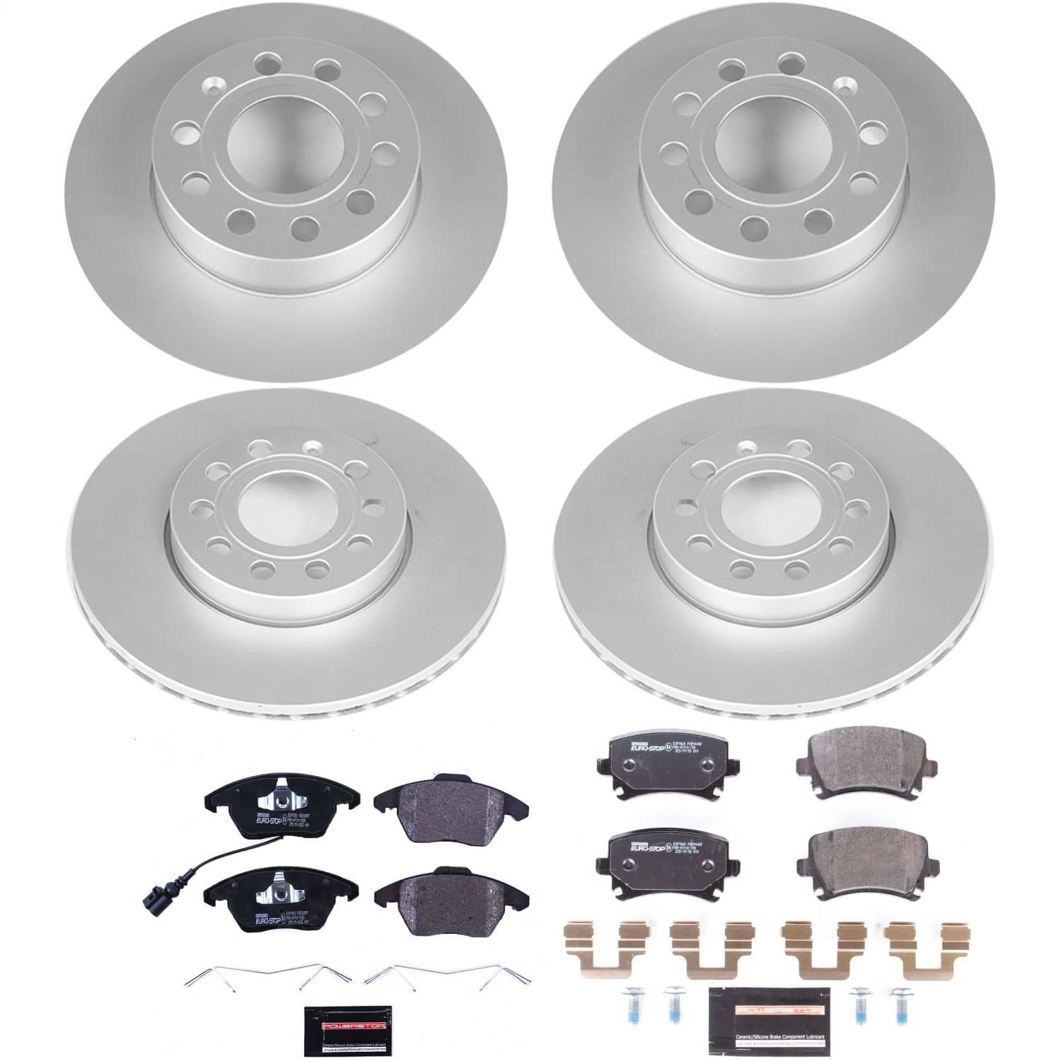 Power Stop - ESK4068 - Front and Rear - Disc Brake Pad and Rotor Kit