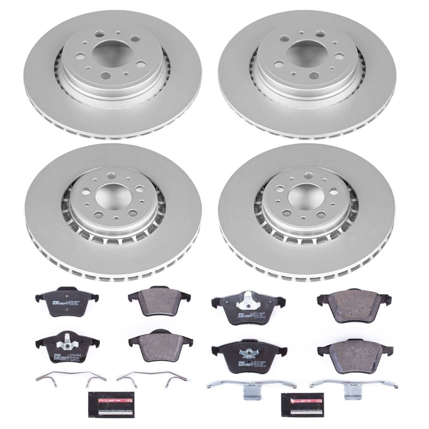 Power Stop - ESK4502 - Front and Rear - Disc Brake Pad and Rotor Kit