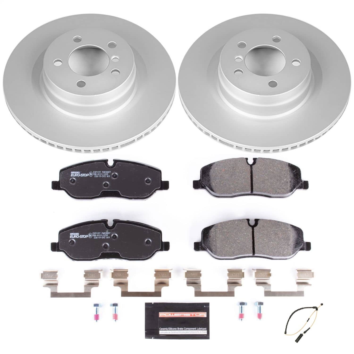 Power Stop - ESK5419 - Front - Disc Brake Pad and Rotor Kit
