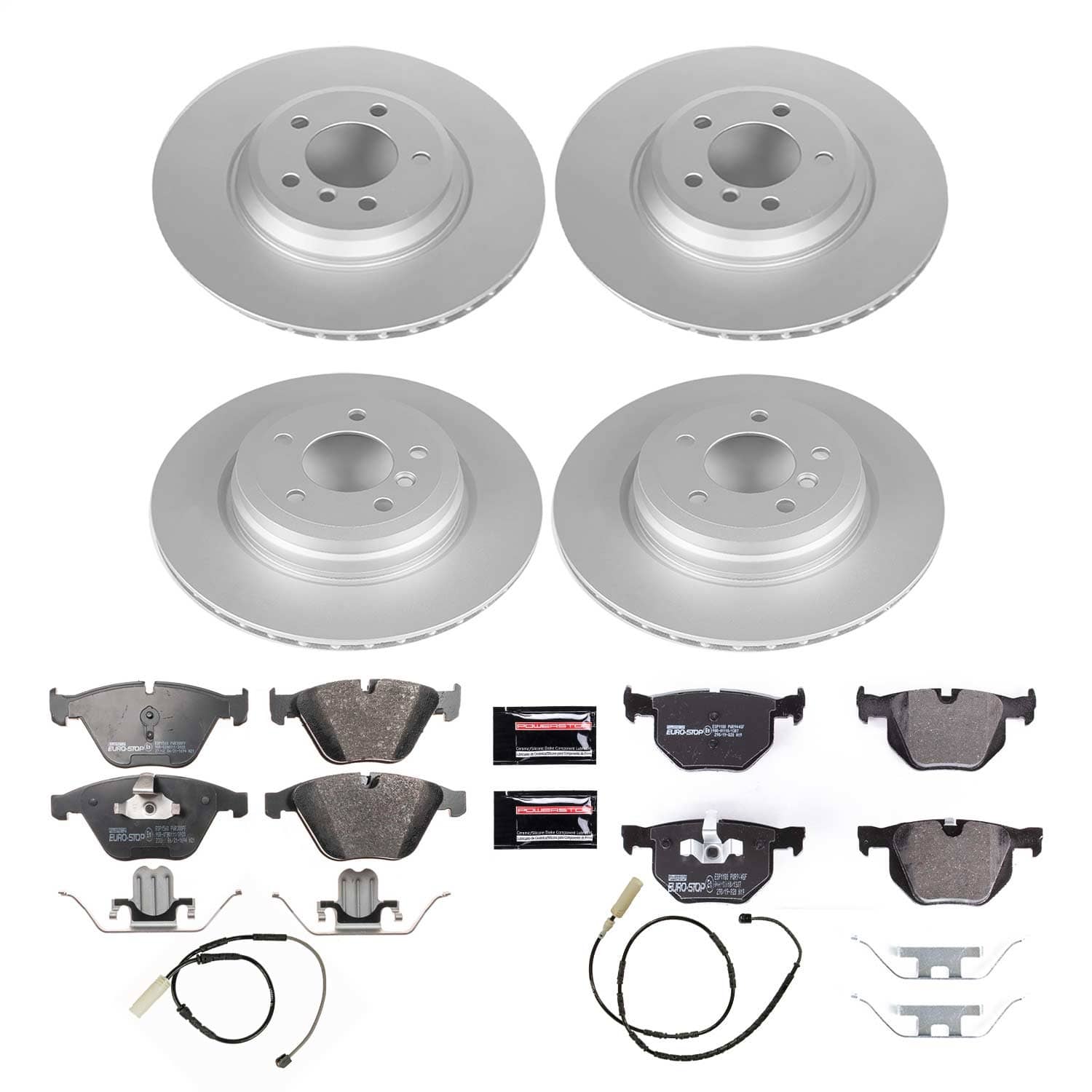 Power Stop - ESK6057 - Front and Rear - Disc Brake Pad and Rotor Kit