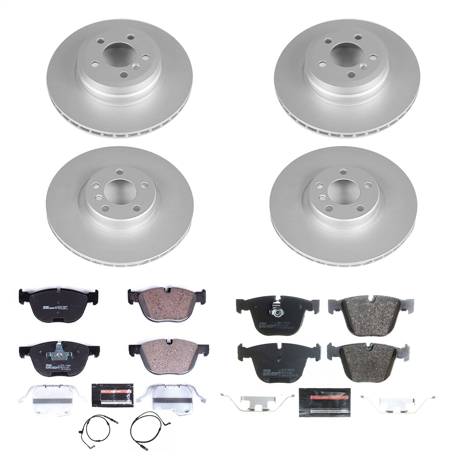 Power Stop - ESK6060 - Front and Rear - Disc Brake Pad and Rotor Kit