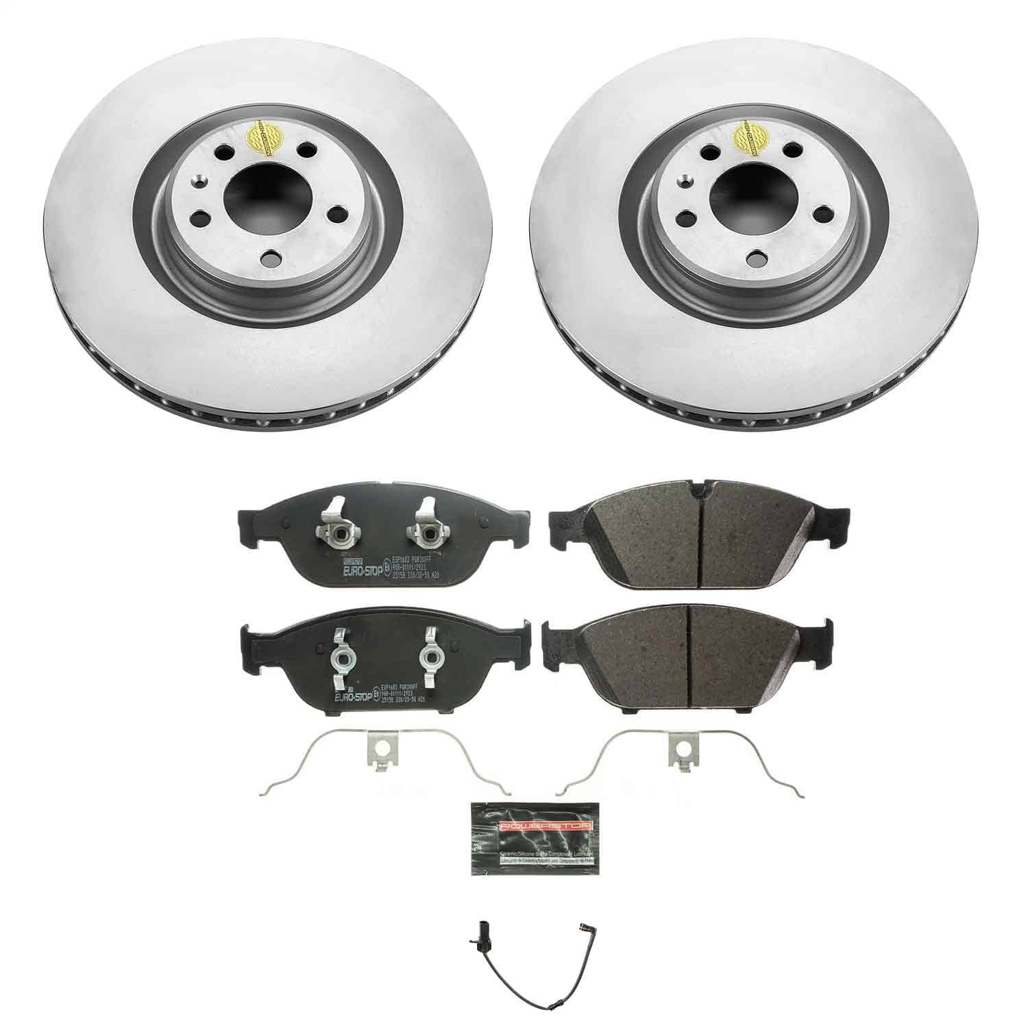 Power Stop - ESK6129 - Front - Disc Brake Pad and Rotor Kit