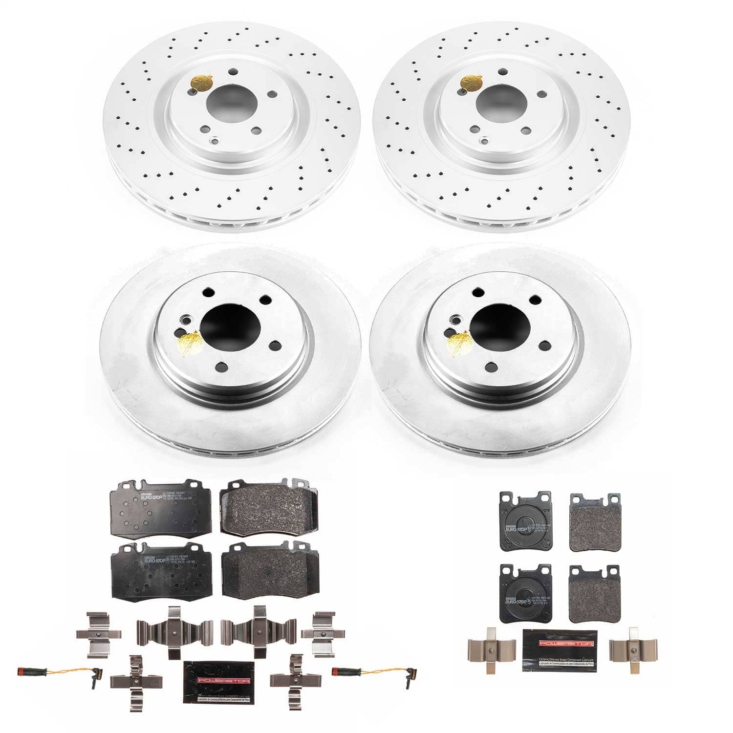 Power Stop - ESK6586 - Front and Rear - Disc Brake Pad and Rotor Kit