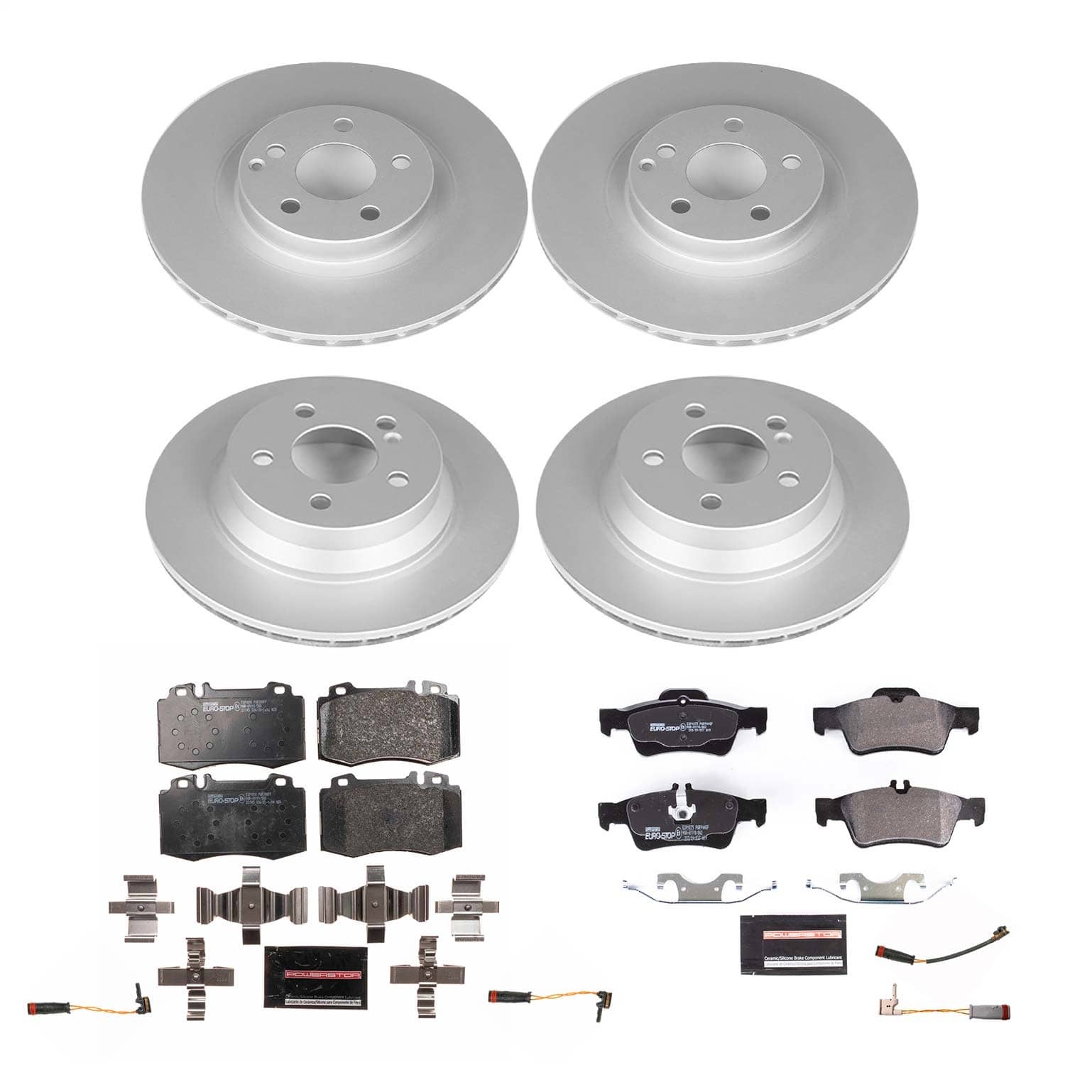 Power Stop - ESK6602 - Front and Rear - Disc Brake Pad and Rotor Kit