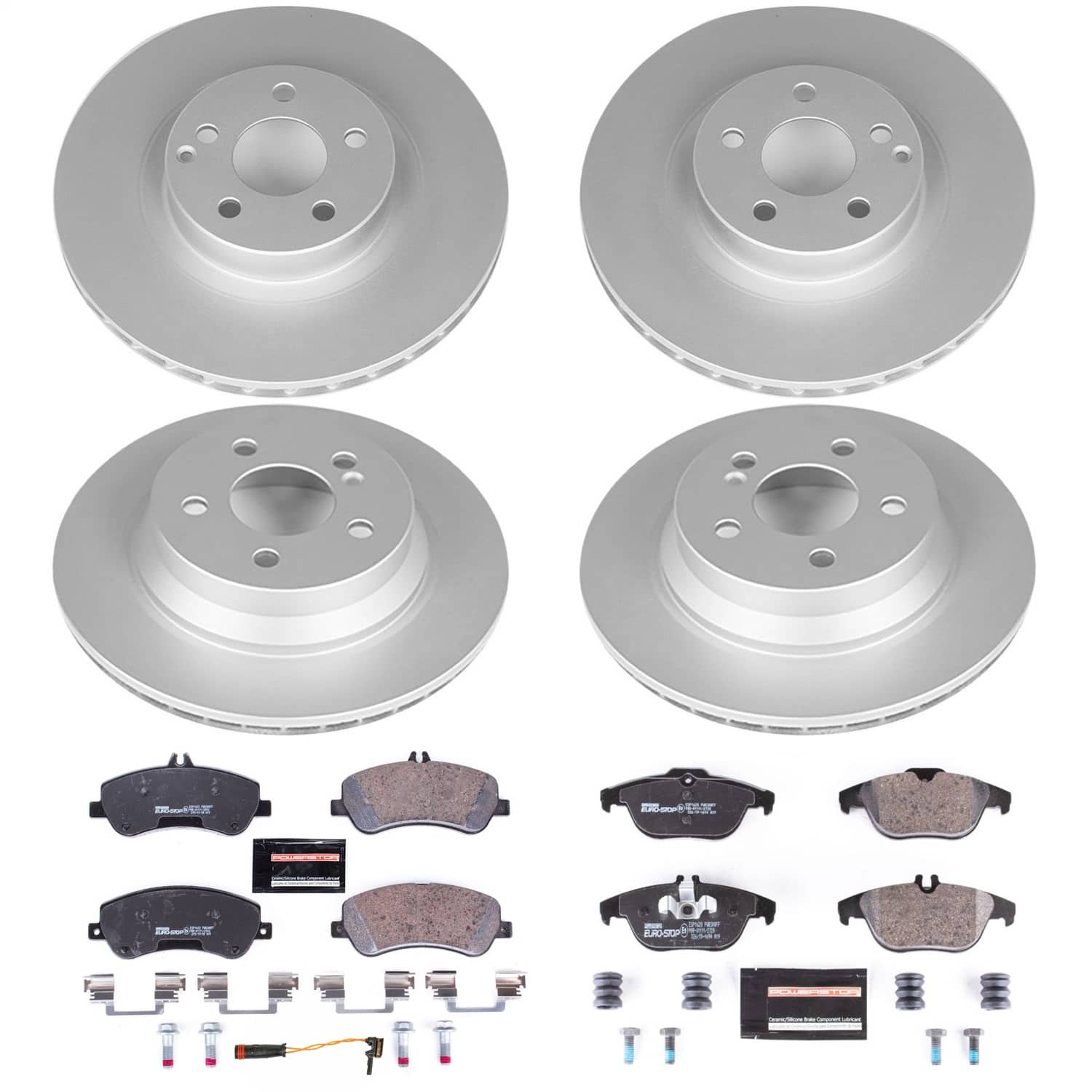 Power Stop - ESK6604 - Front and Rear - Disc Brake Pad and Rotor Kit