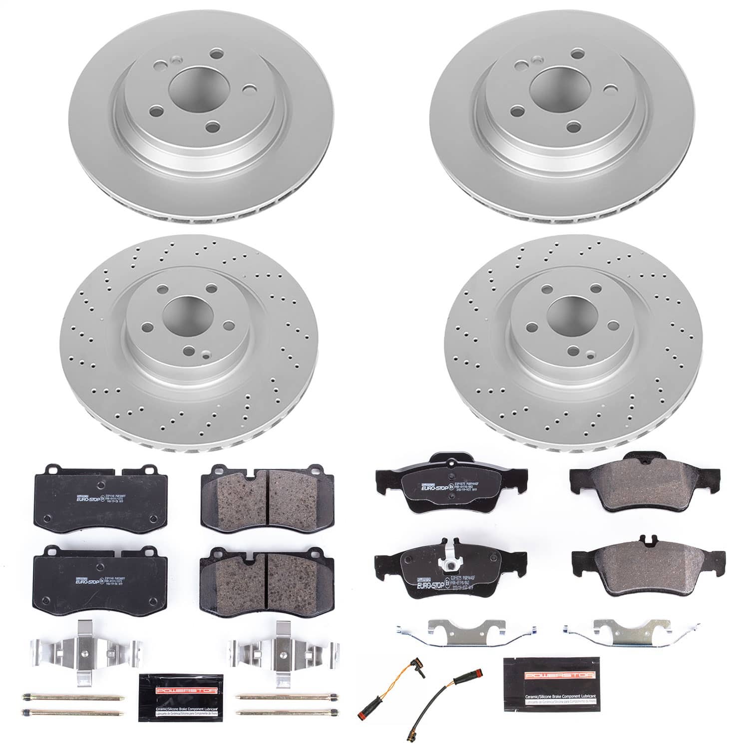 Power Stop - ESK6757 - Front and Rear - Disc Brake Pad and Rotor Kit