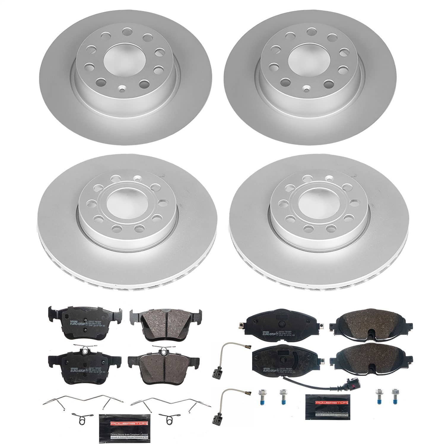 Power Stop - ESK7111 - Front and Rear - Disc Brake Pad and Rotor Kit