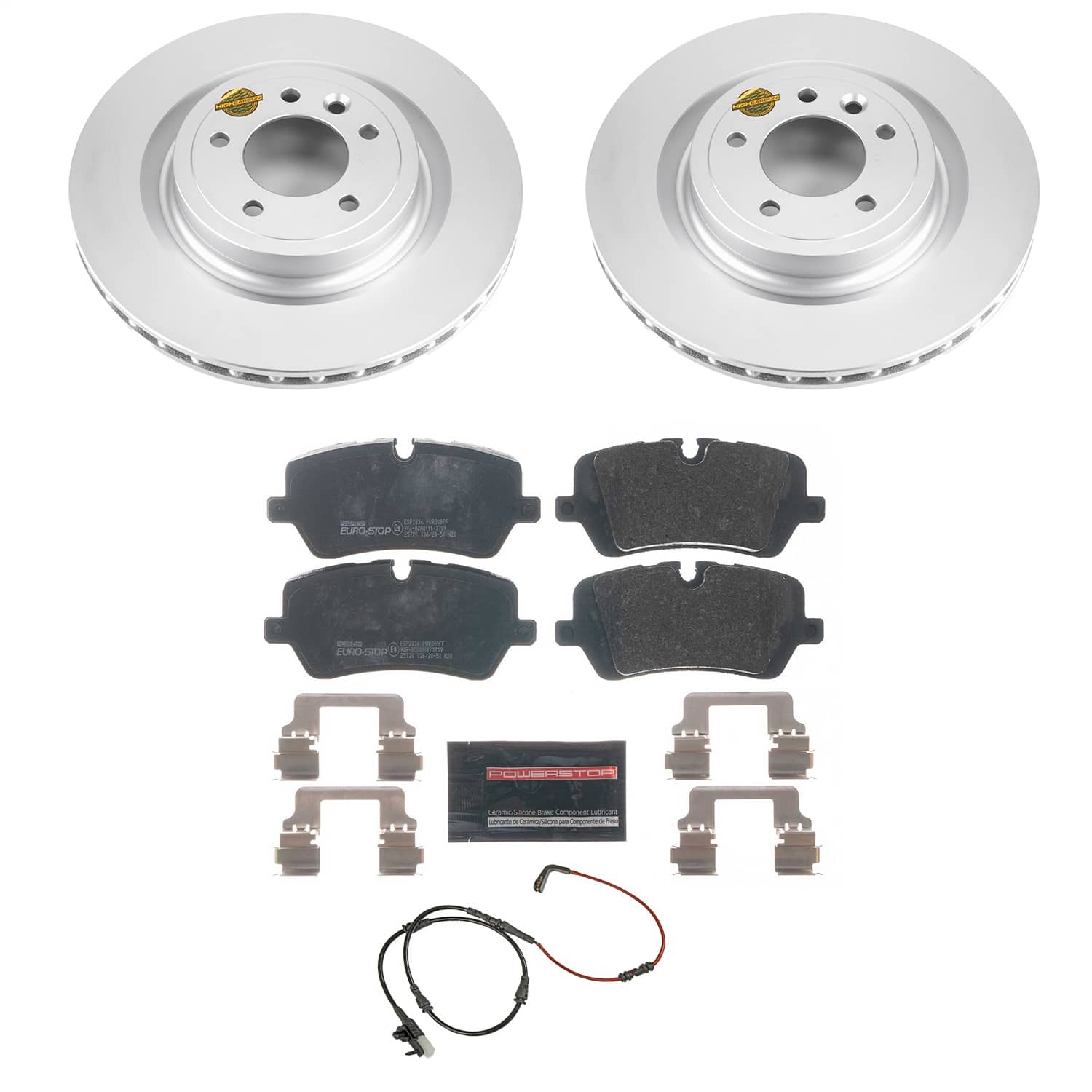 Power Stop - ESK7174 - Rear - Disc Brake Pad and Rotor Kit