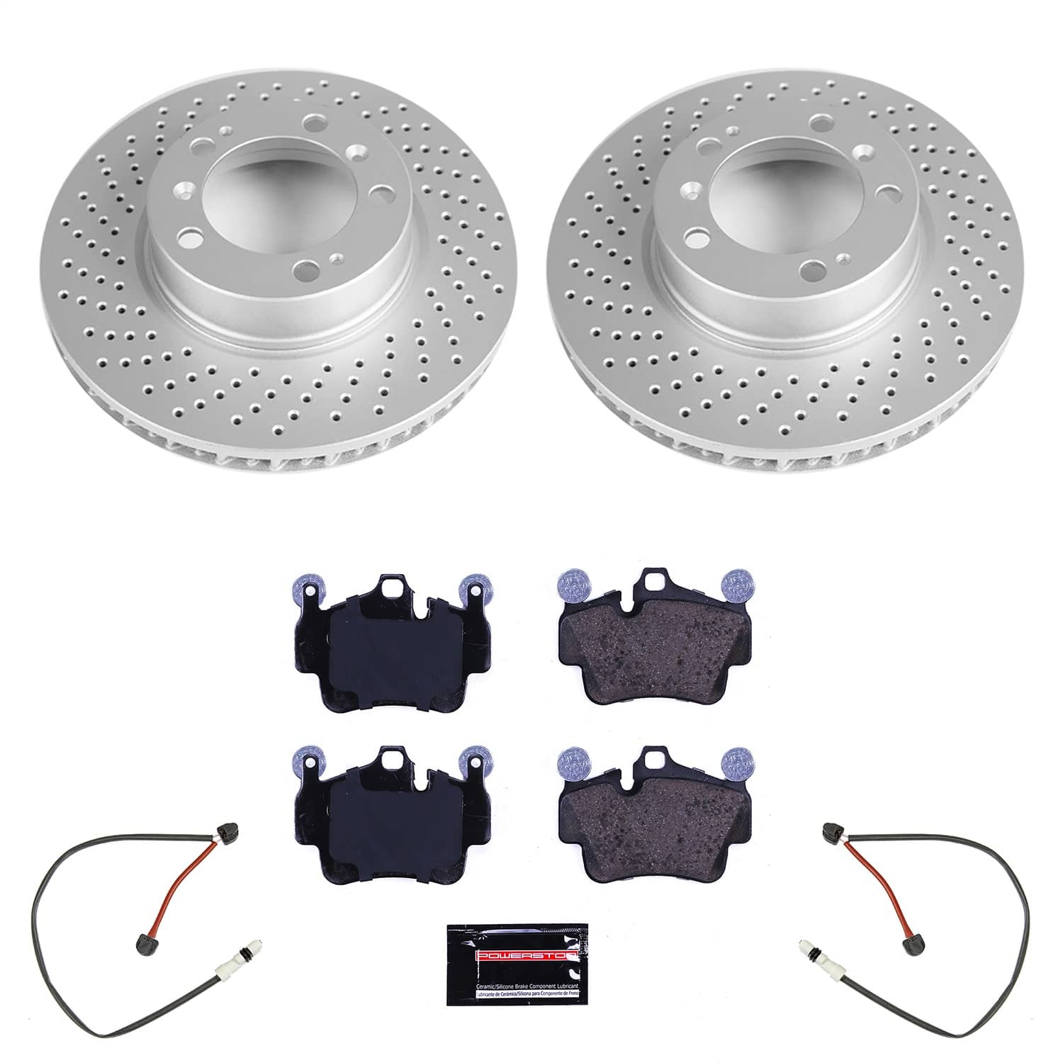 Power Stop - ESK7195 - Front - Disc Brake Pad and Rotor Kit