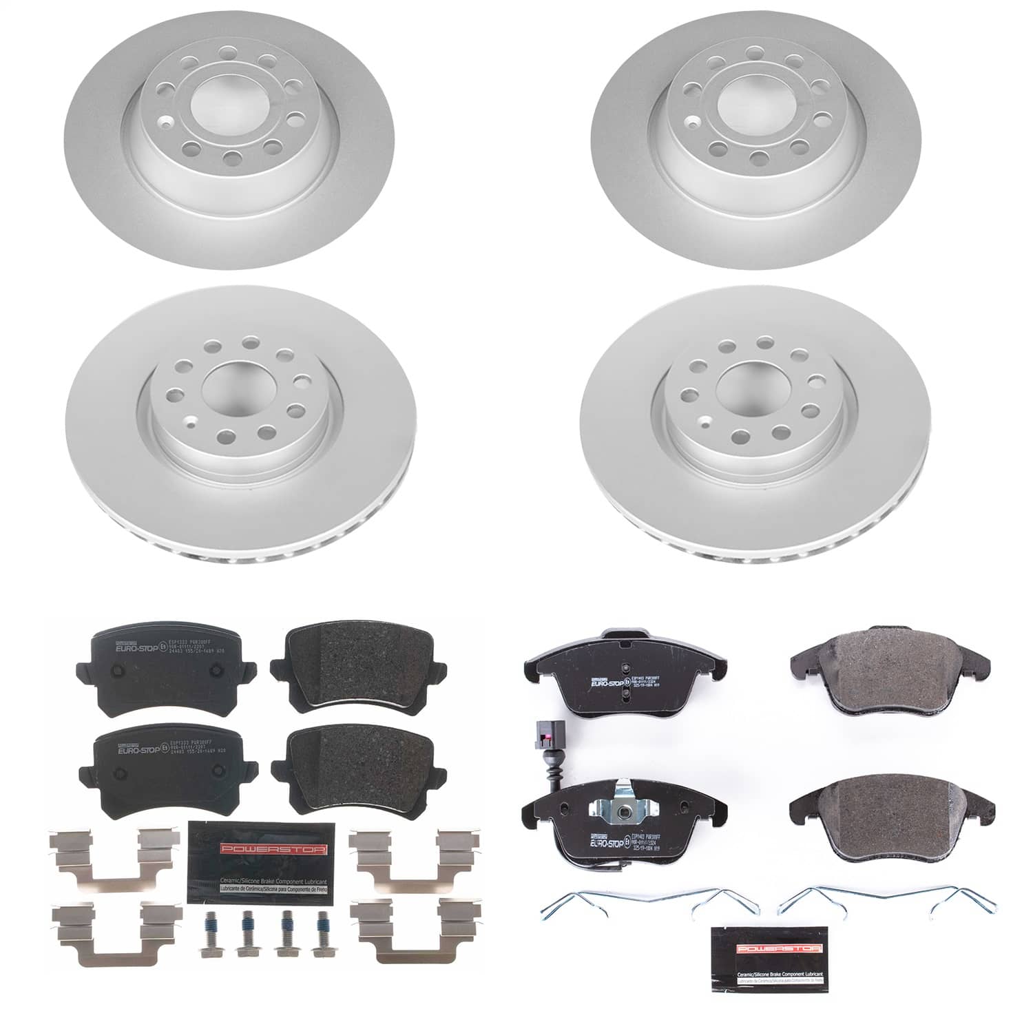 Power Stop - ESK7339 - Front and Rear - Disc Brake Pad and Rotor Kit