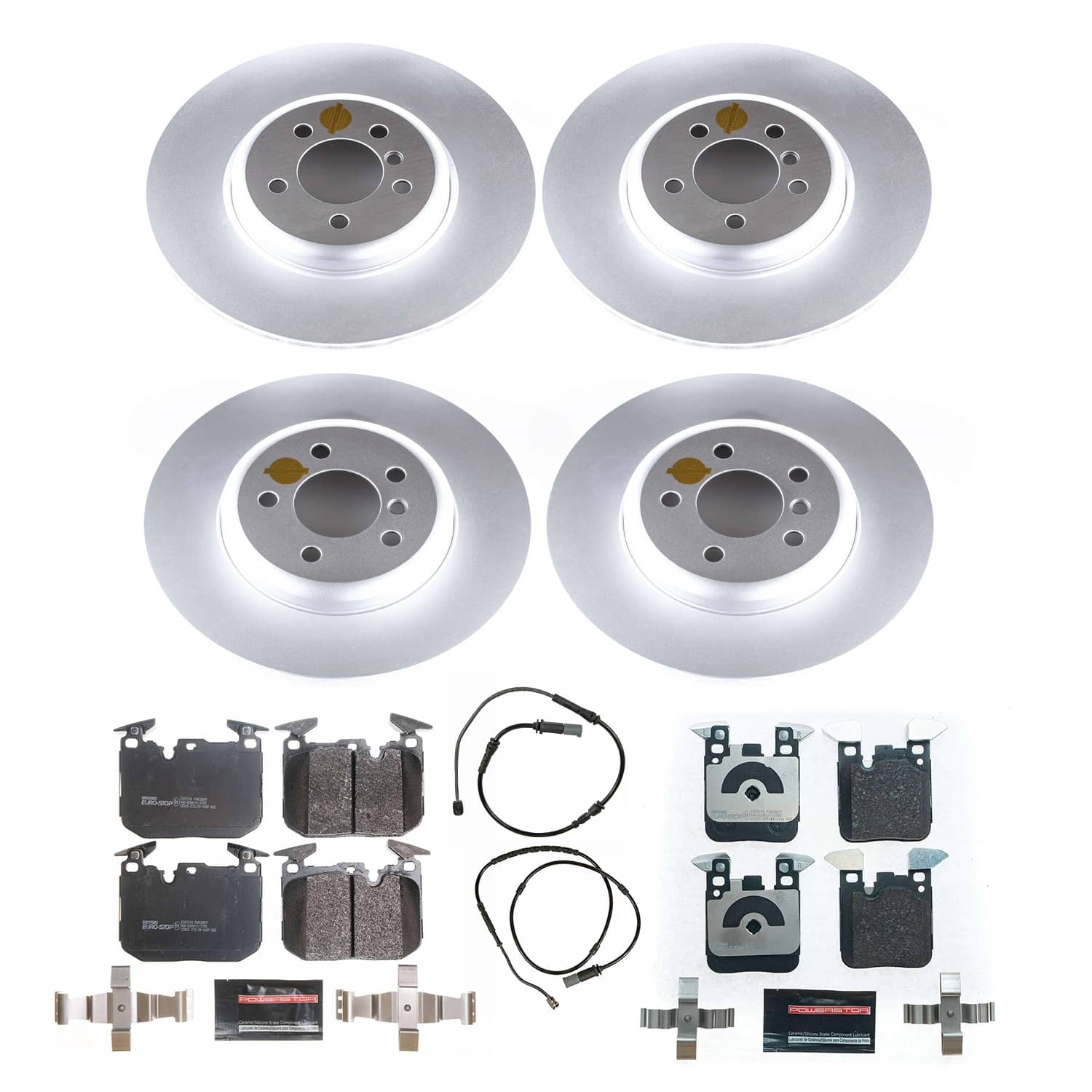 Power Stop - ESK7436 - Front and Rear - Disc Brake Pad and Rotor Kit