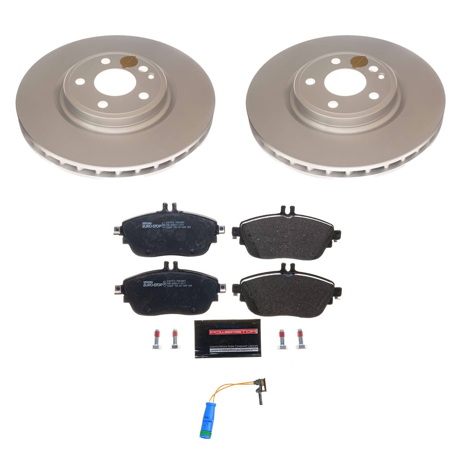 Power Stop - ESK7674 - Front - Disc Brake Pad and Rotor Kit