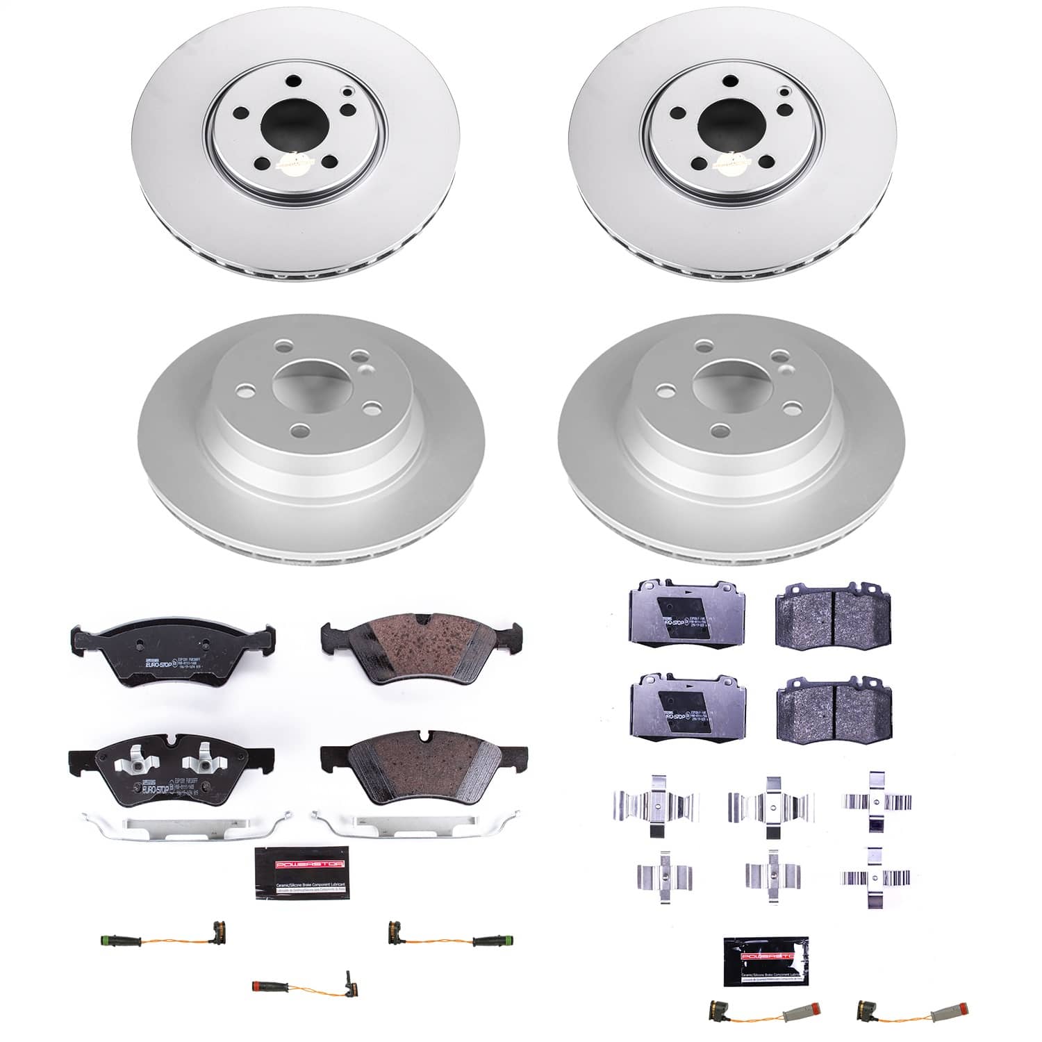Power Stop - ESK7762 - Front and Rear - Disc Brake Pad and Rotor Kit