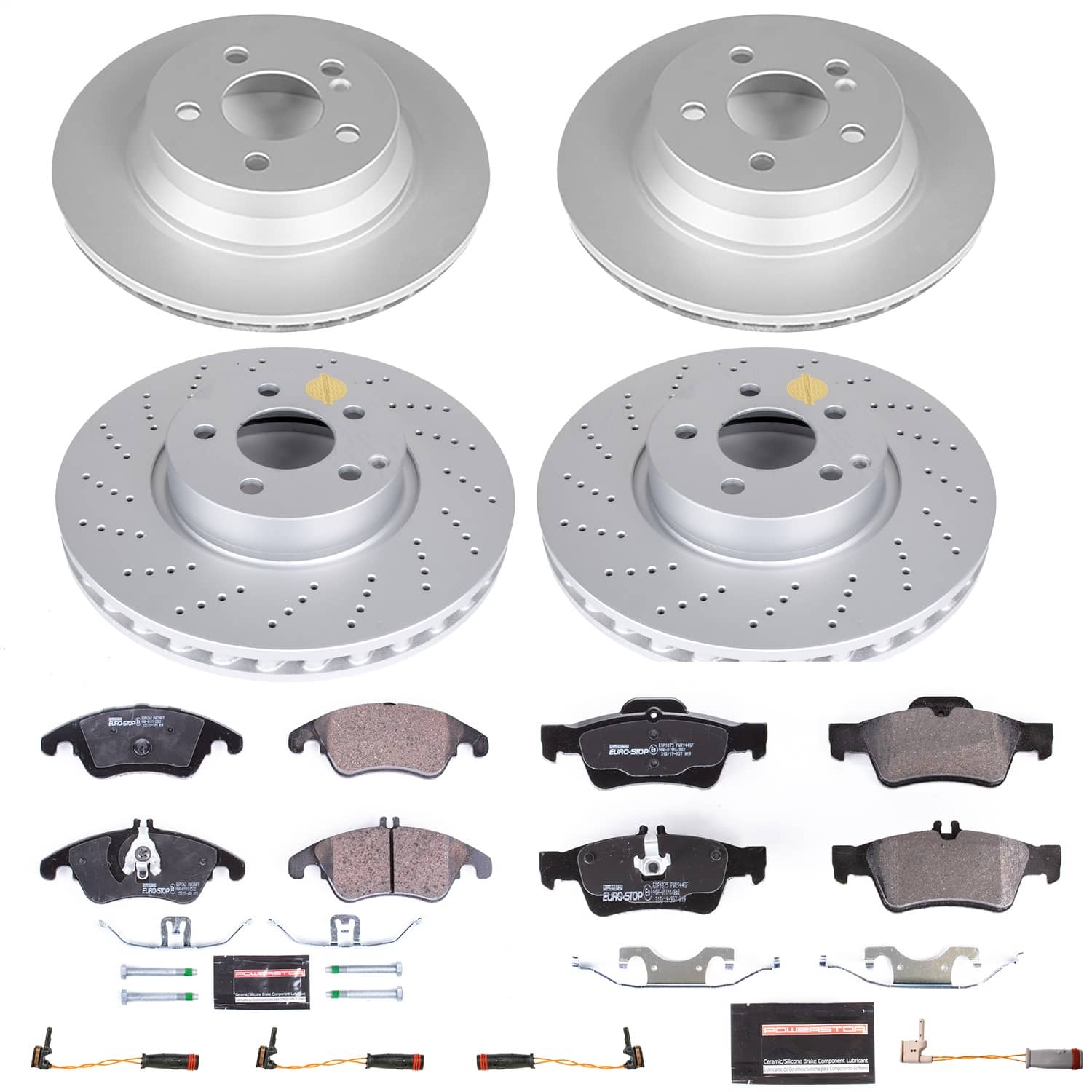 Power Stop - ESK7830 - Front and Rear - Disc Brake Pad and Rotor Kit
