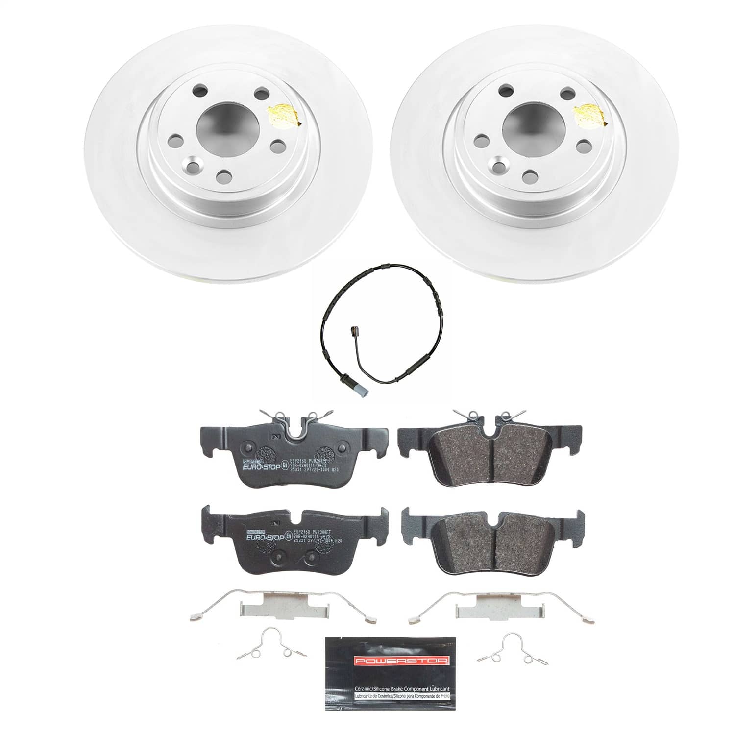 Power Stop - ESK8110 - Rear - Disc Brake Pad and Rotor Kit