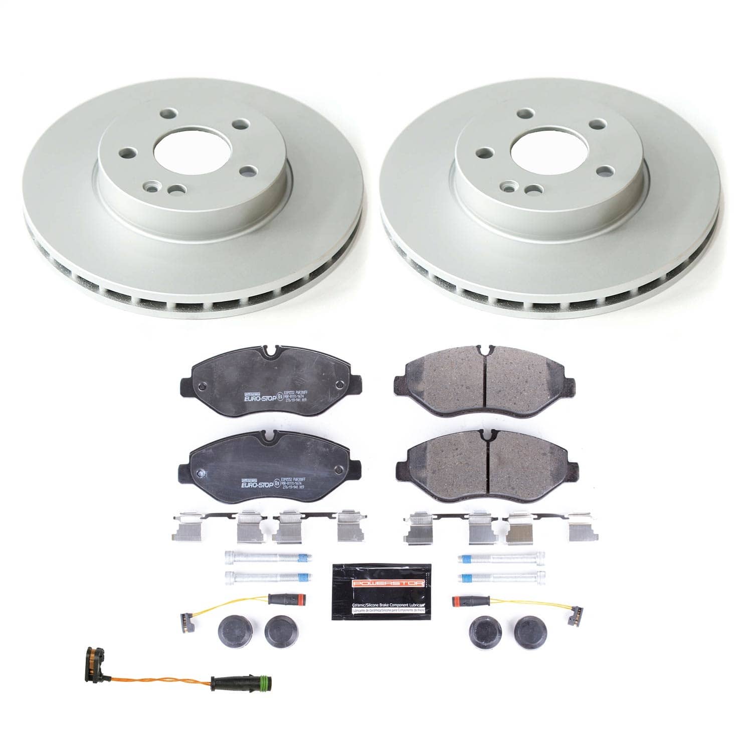 Power Stop - ESK8219 - Front - Disc Brake Pad and Rotor Kit