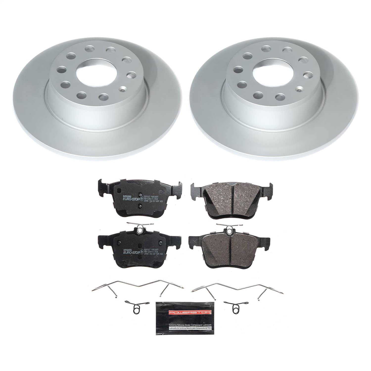 Power Stop - ESK8337 - Rear - Disc Brake Pad and Rotor Kit