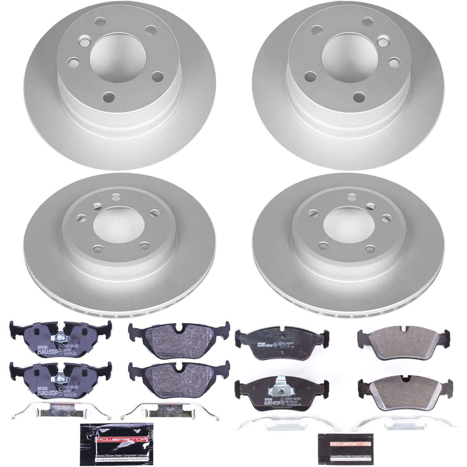 Power Stop - ESK870 - Front and Rear - Disc Brake Pad and Rotor Kit