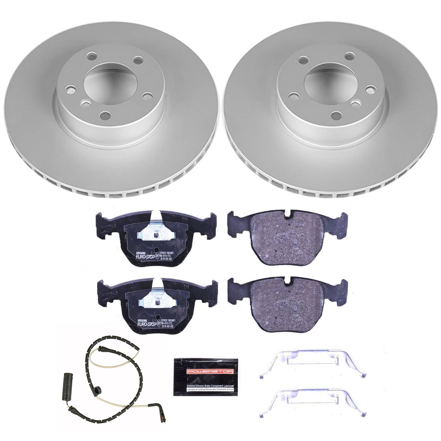 Power Stop - ESK944 - Front - Disc Brake Pad and Rotor Kit