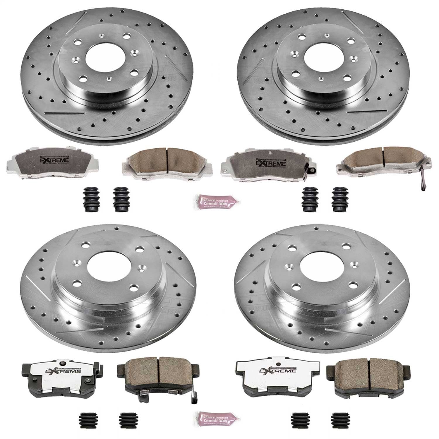 Power Stop - K1038-26 - Front and Rear - Disc Brake Pad and Rotor Kit